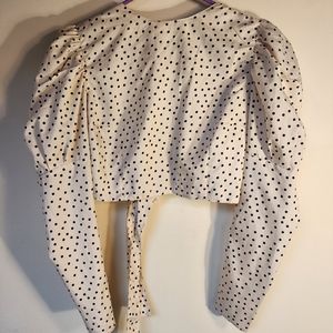Polka dot crop top